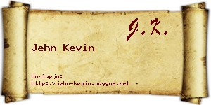 Jehn Kevin névjegykártya